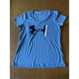 Under Armour Threadborne Loose Heat Gear Shirt (Women’s Medium) Blue